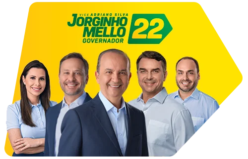 Jorginho Mello, candidato a governador de Santa Catarina, com lideranças da campanha